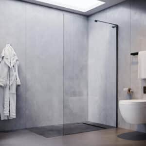 SONNI Glas-Duschwand NANO 100x200cm Schwarz
