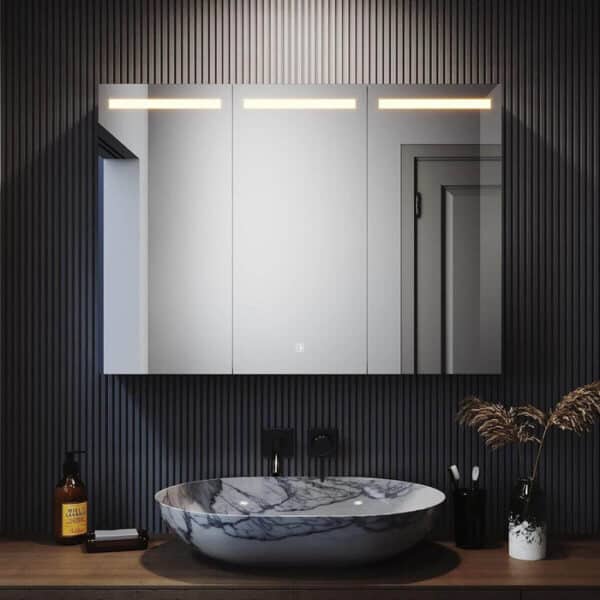 SONNI Luxura Badezimmerspiegel 90x65 cm LED Touch