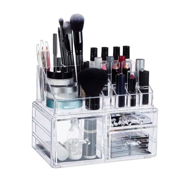 relaxdays Make-Up Organizer Kosmetikbehälter mit 3 Schubladen Test